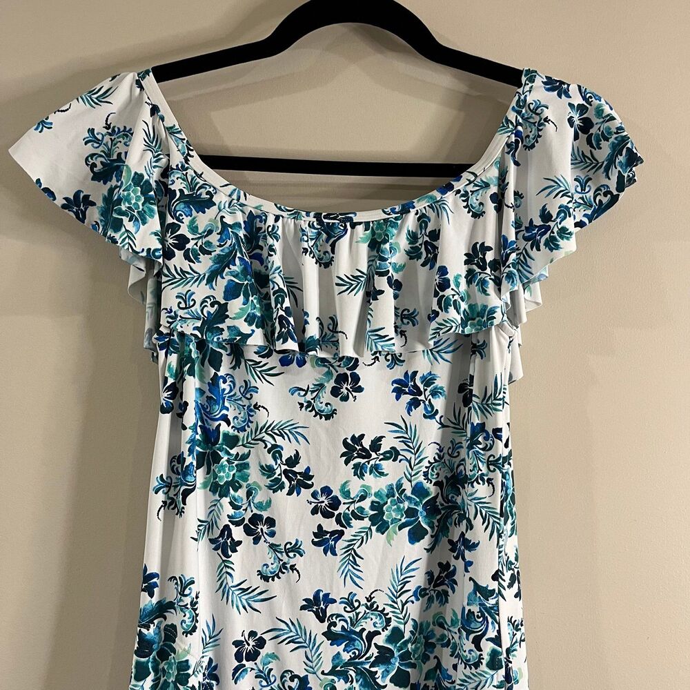 Tommy Bahama Floral Isles Over The Shoulder Dress size XS - Picture 3 of 4